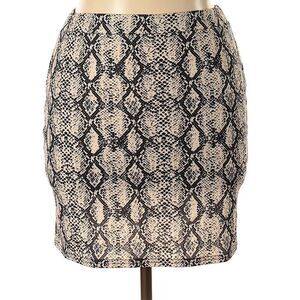 BOOHOO SKIRT Snake Print Mini Skirt Boohoo